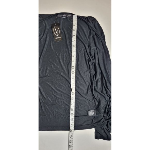 Vertigo Paris Black Wrap Cardigan Duster Size Small NWT - Picture 4 of 6